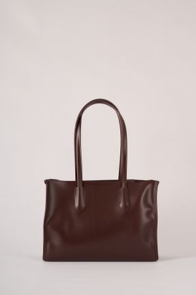 کیف دوشی قهوه ای زنانه چرم مصنوعی bag - کد 869653101