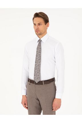 پیراهن سفید مردانه رگولار Pierre Cardin - کد 869657330