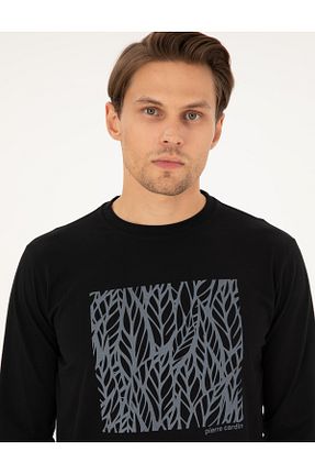 ست لباس راحتی مشکی مردانه چاپی Pierre Cardin - کد 869646043