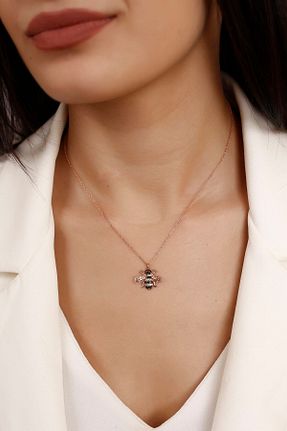 گردنبند نقره صورتی زنانه 925 عیار SARIASLAN - کد 31814783