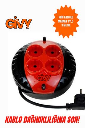 کابل افزودنی پریز گروهی قرمز 4 GİVY - کد 869656561