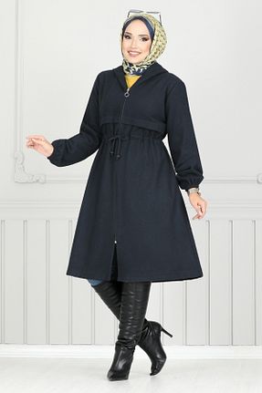 کلاه و ابایا سرمه ای زنانه مخلوط پلی استر ModaMerve - کد 869666888