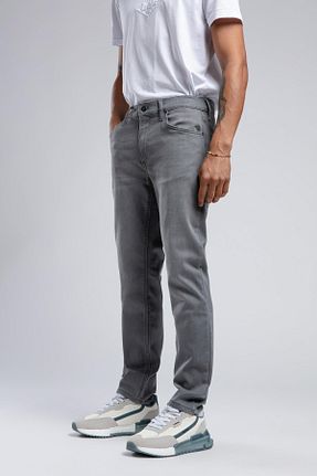 شلوار جین طوسی مردانه پاچه ساده Lee Cooper - کد 869667325