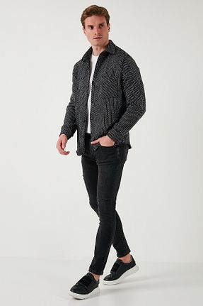 شلوار جین مشکی مردانه پاچه تنگ Buratti - کد 869677704