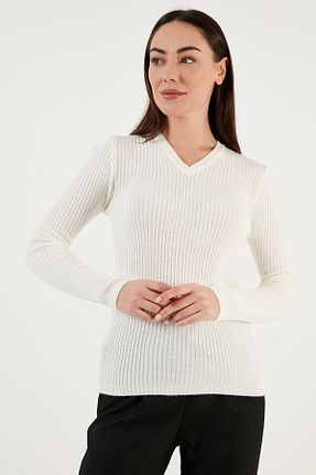 پلیور نباتی زنانه ساده Fashion Friends - کد 869679273