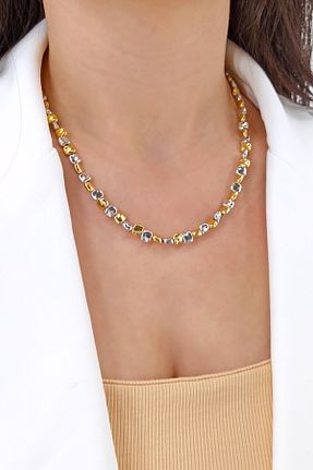 گردنبند جواهر طلائی زنانه برنجی Çlk Accessories - کد 869671725