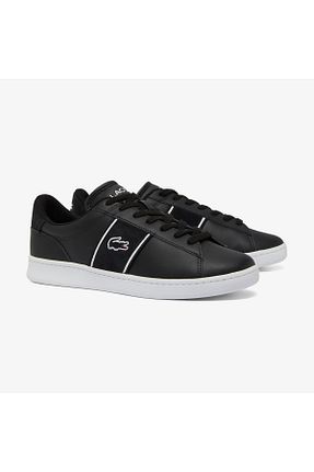 کفش اسنیکر مشکی مردانه بند دار Lacoste - کد 861792481