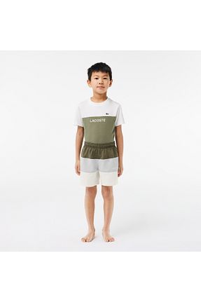 شلوارک و برمودا خاکی بچه گانه رگولار Lacoste - کد 870052980