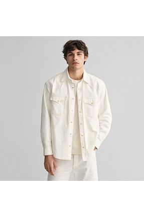 پیراهن بژ مردانه Relaxed Gant - کد 819312310