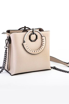 کیف پستچی بژ زنانه چرم مصنوعی Nas Bag - کد 795614327