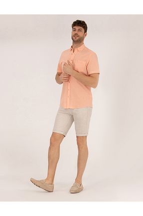 شلوارک و برمودا بژ مردانه اسلیم فیت Pierre Cardin - کد 839616302