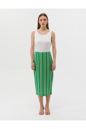دامن سبز زنانه پنبه ای Pierre Cardin - کد 832723482
