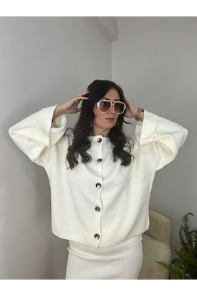 ست بالاتنه و پائین تنه نباتی زنانه تریکو YEŞİMALSANÇOĞLU - کد 869750970