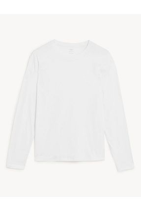 تیشرت سفید مردانه رگولار Marks & Spencer - کد 461612597