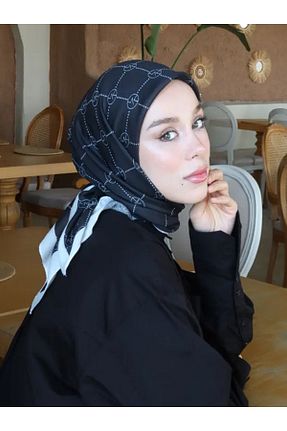 روسری مشکی پنبه ای Modakaşmir - کد 869748835