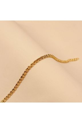 دستبند طلا زرد زنانه 14 عیار TAHAN MÜCEVHERAT - کد 870123082