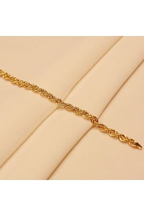 دستبند طلا زرد زنانه 14 عیار TAHAN MÜCEVHERAT - کد 870122126