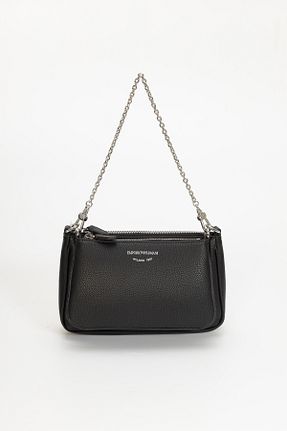 کیف دوشی مشکی زنانه پلی اورتان Emporio Armani - کد 640418780