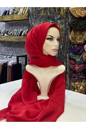 شال قرمز زنانه شیفون zagreus - کد 869776061