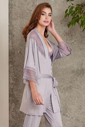 ست لباس راحتی صورتی زنانه طرح دار Pierre Cardin - کد 677316761