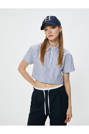 پیراهن آبی زنانه اسلیم Koton - کد 832813762