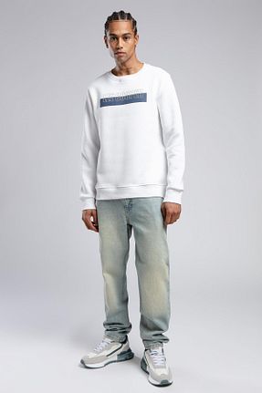 سوئیشرت سفید مردانه ساده Lee Cooper - کد 869808254