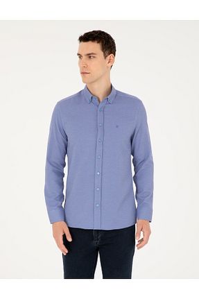 پیراهن آبی مردانه اسلیم فیت Pierre Cardin - کد 851680224