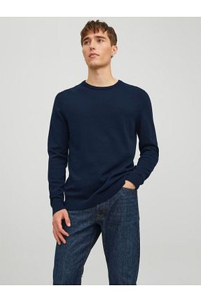 پلیور سرمه ای مردانه چاپی Jack & Jones - کد 3166060