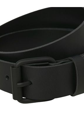 کمربند مشکی مردانه چرم خالص Jack & Jones - کد 867660133