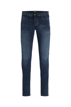 شلوار جین سرمه ای مردانه پاچه لوله تفنگی Jack & Jones - کد 43812572