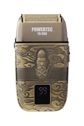 ماشین اصلاح صورت طلائی Şarjlı Powertec - کد 767228569