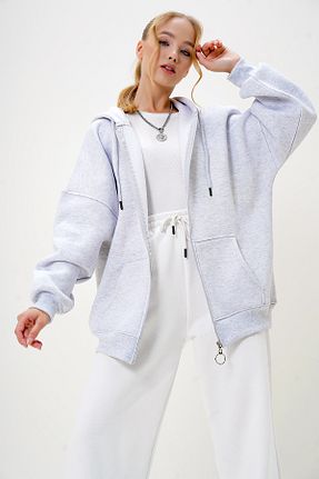 سوئیشرت قهوه ای زنانه لیسانس دار	 Trend Alaçatı Stili - کد 868645032