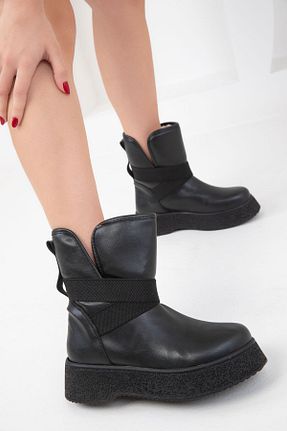 بوت / نیم بوت مشکی زنانه چرم مصنوعی SOHO - کد 766484851