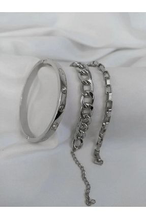 دستبند جواهر زنانه زیرکن X-Lady Accessories - کد 259490541