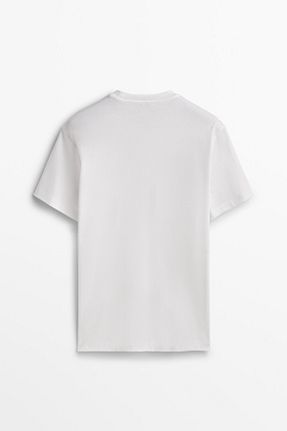 تیشرت سفید مردانه رگولار Massimo Dutti - کد 869823190