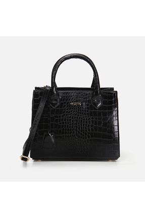 کیف دوشی مشکی زنانه چرم مصنوعی Hotiç - کد 869831035