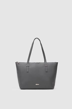 کیف دوشی طوسی زنانه ساتن Shule Bags - کد 780616436