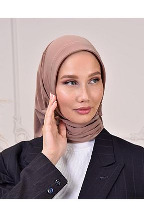 شال قهوه ای زنانه پلی استر Moda Sevda - کد 869820480