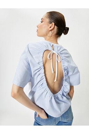 تیشرت نباتی زنانه Relaxed Koton - کد 819452334