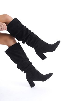 چکمه مشکی زنانه جیر Shoesers - کد 869838645