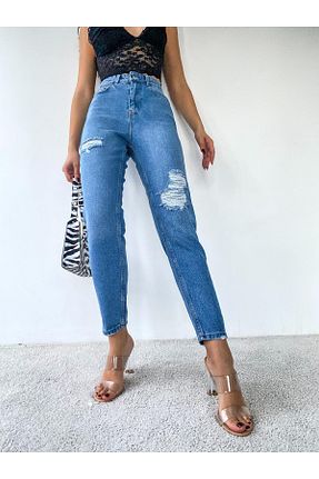 شلوار جین متالیک زنانه پاچه کوتاه Asia - کد 869855991
