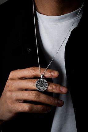گردنبند نقره مردانه 925 عیار Ebrar Silver - کد 869856695