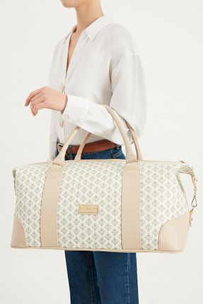 ساک و چمدان بژ زنانه پارچه Laura Ashley - کد 854082241