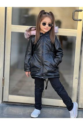 کاپشن مشکی بچه گانه رگولار sheppy kids "She is happy" - کد 870305847