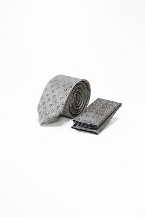 کراوات طوسی مردانه پلی استر İmza - کد 781975866