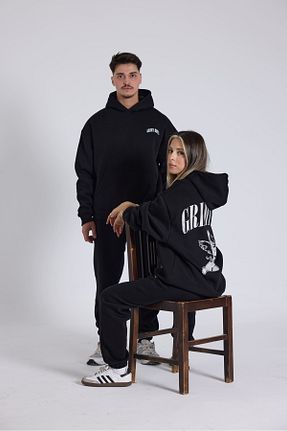 سوئیشرت مشکی زنانه ساده CEZ WEAR - کد 869872322