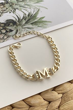دستبند استیل (فولاد) طلائی زنانه استیل (فولاد) Çlk Accessories - کد 123299800