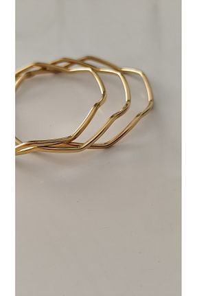 دستبند استیل (فولاد) طلائی زنانه استیل ضد زنگ Aksesuarcı - کد 869893607