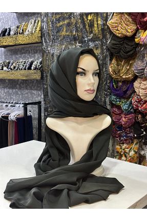 شال سبز زنانه شیفون zagreus - کد 870322510