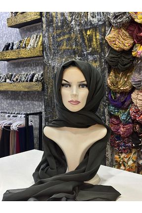 شال سبز زنانه شیفون zagreus - کد 870322510